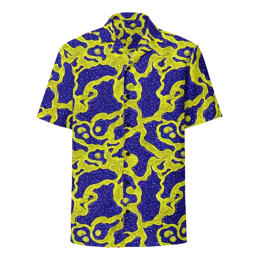 Sunlit Spiral on a Button Shirt