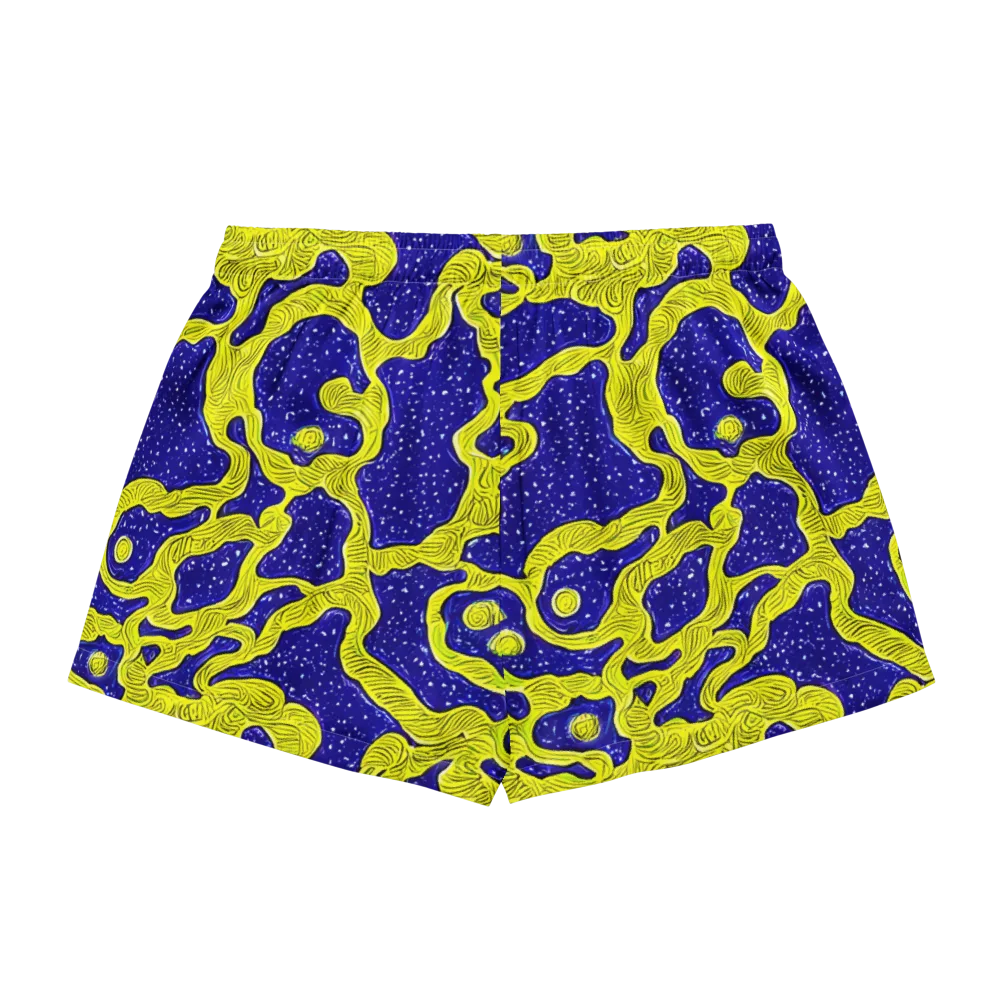 Sunlit Spiral on Women's Pajama Shorts — Back