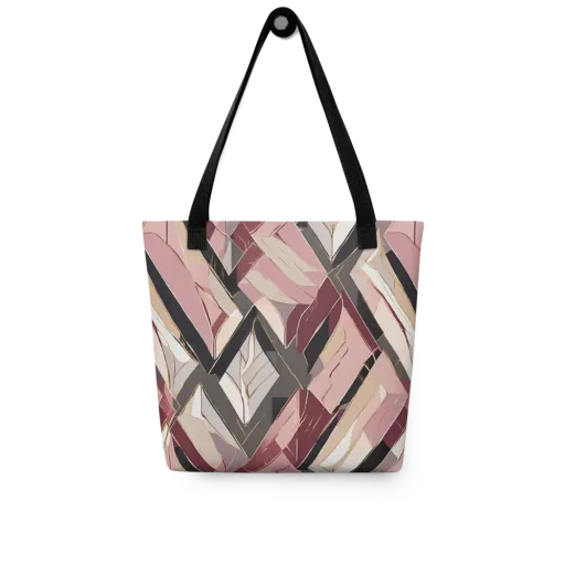 Rose Quartz Angles on a Tote Bag