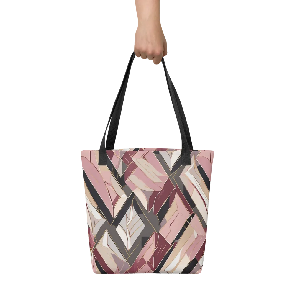 Rose Quartz Angles on Tote Bag — Front