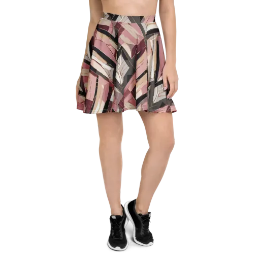 Rose Quartz Angles on a Skater Skirt