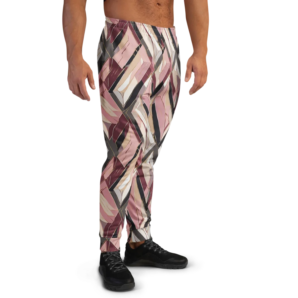 Rose Quartz Angles on Men's Joggers — Right
