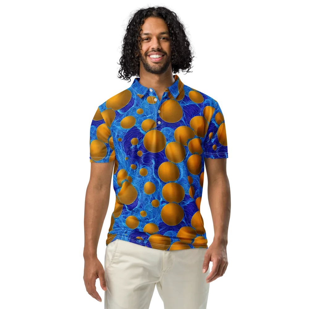 Remnev Reverie on Men's Slim Fit Polo Shirt — Front