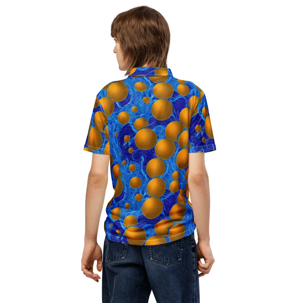 Remnev Reverie on Men's Slim Fit Polo Shirt — Back