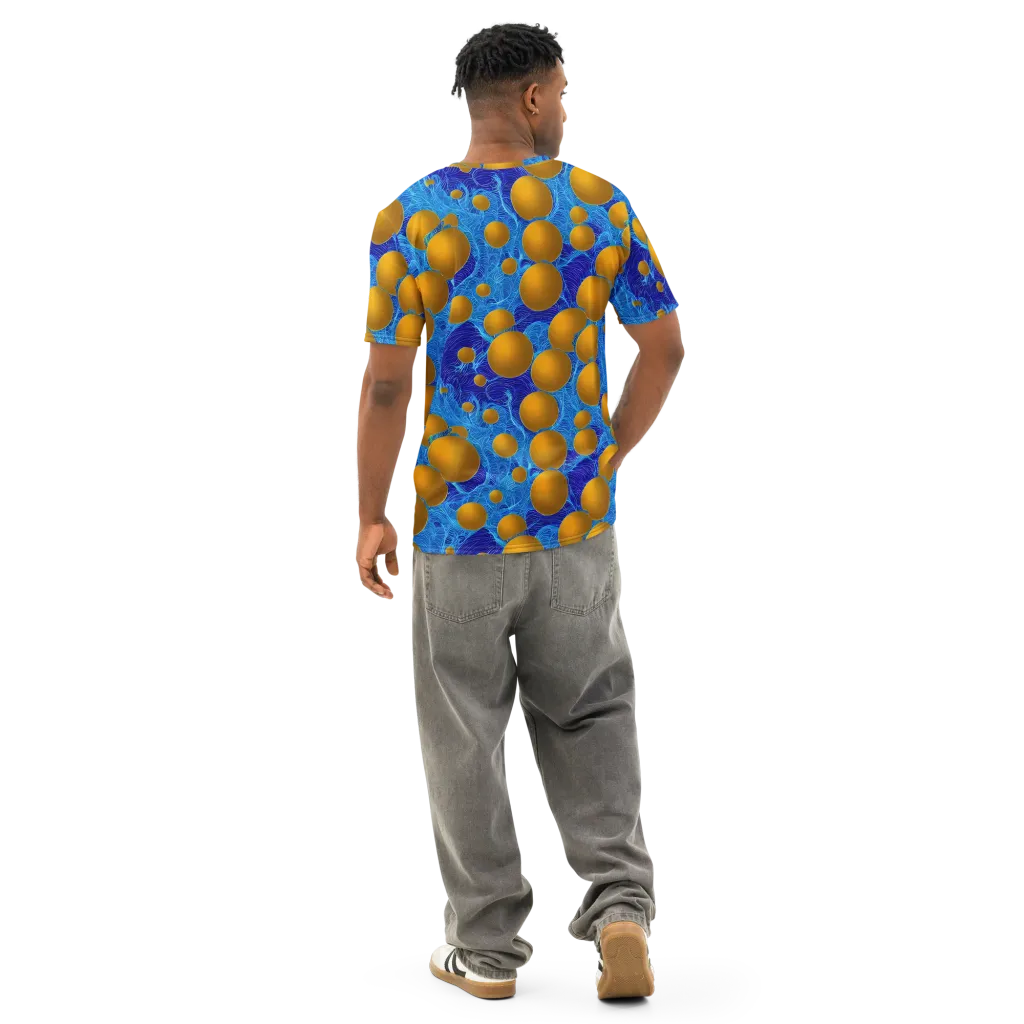 Remnev Reverie on Men's Cotton Crew Neck T-Shirt — Back