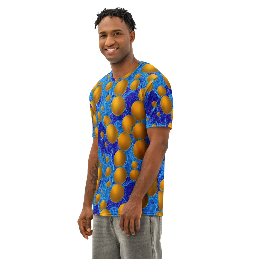 Remnev Reverie on Men's Cotton Crew Neck T-Shirt — Left Front