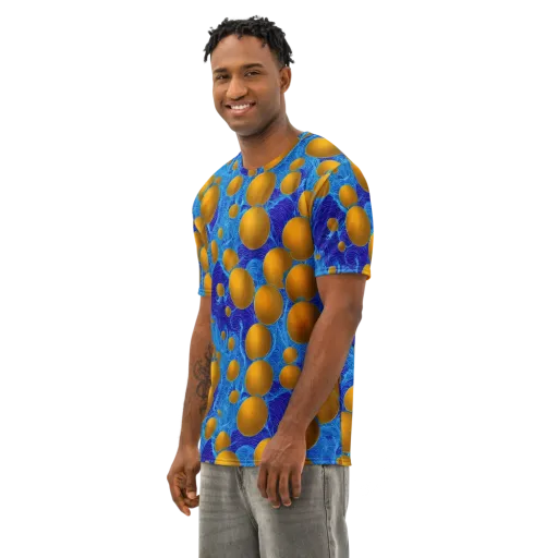 Remnev Reverie on a Men's Cotton Crew Neck T-Shirt
