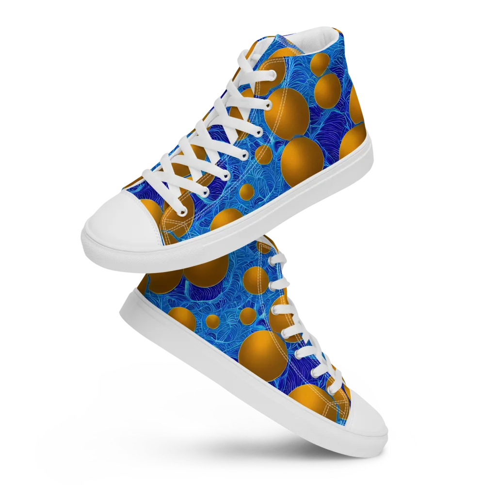 Remnev Reverie on Men's High Top Canvas Shoes — Front