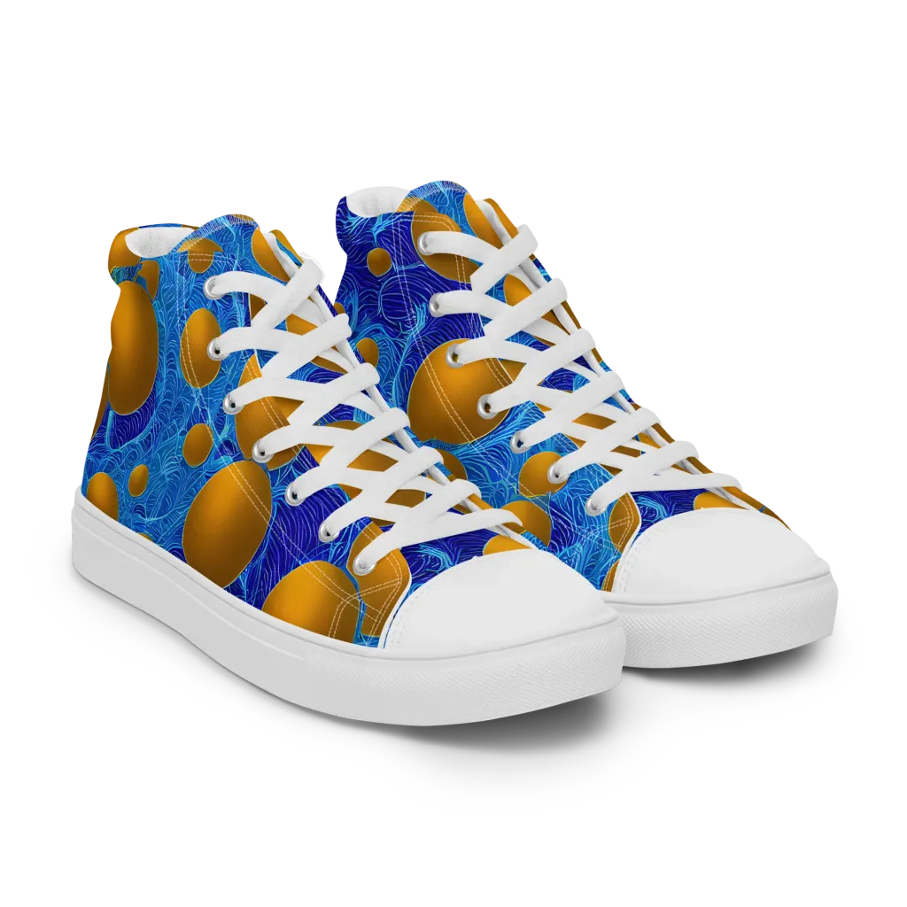 Remnev Reverie on Women's High Top Canvas Shoes — Right Front