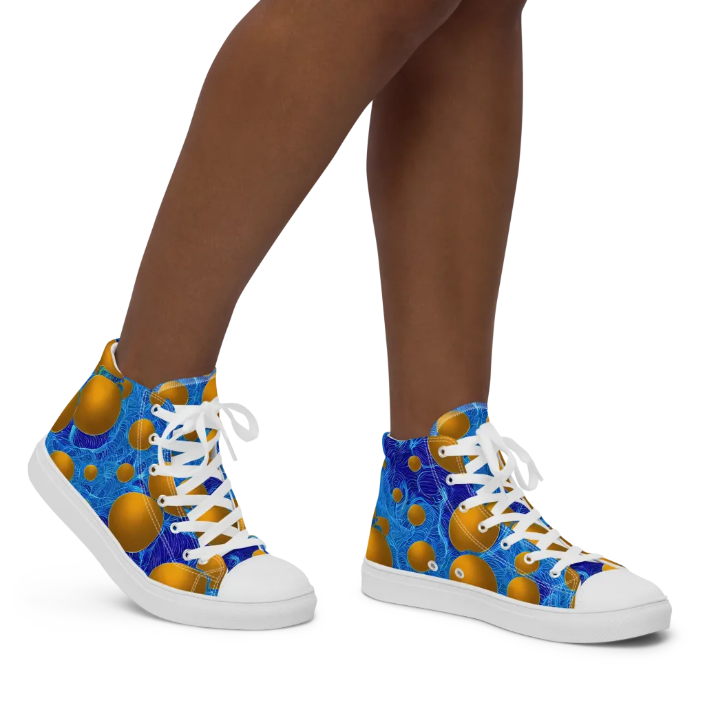 Remnev Reverie on Women's High Top Canvas Shoes — Right