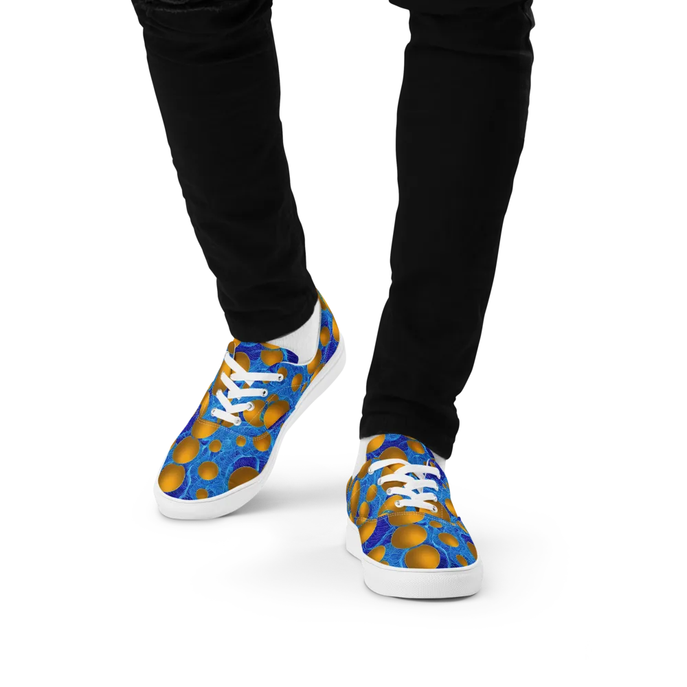 Remnev Reverie on Men's Lace-Up Canvas Shoes — Front