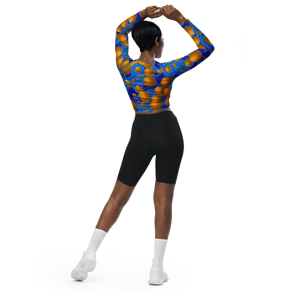 Remnev Reverie on Long Sleeve Crop Top — Back