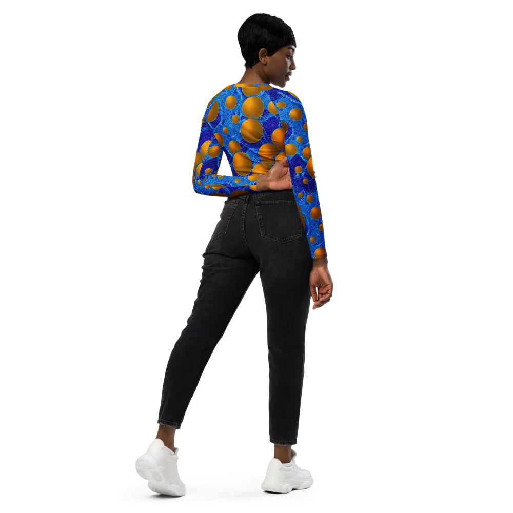 Remnev Reverie on Long Sleeve Crop Top — Right Back