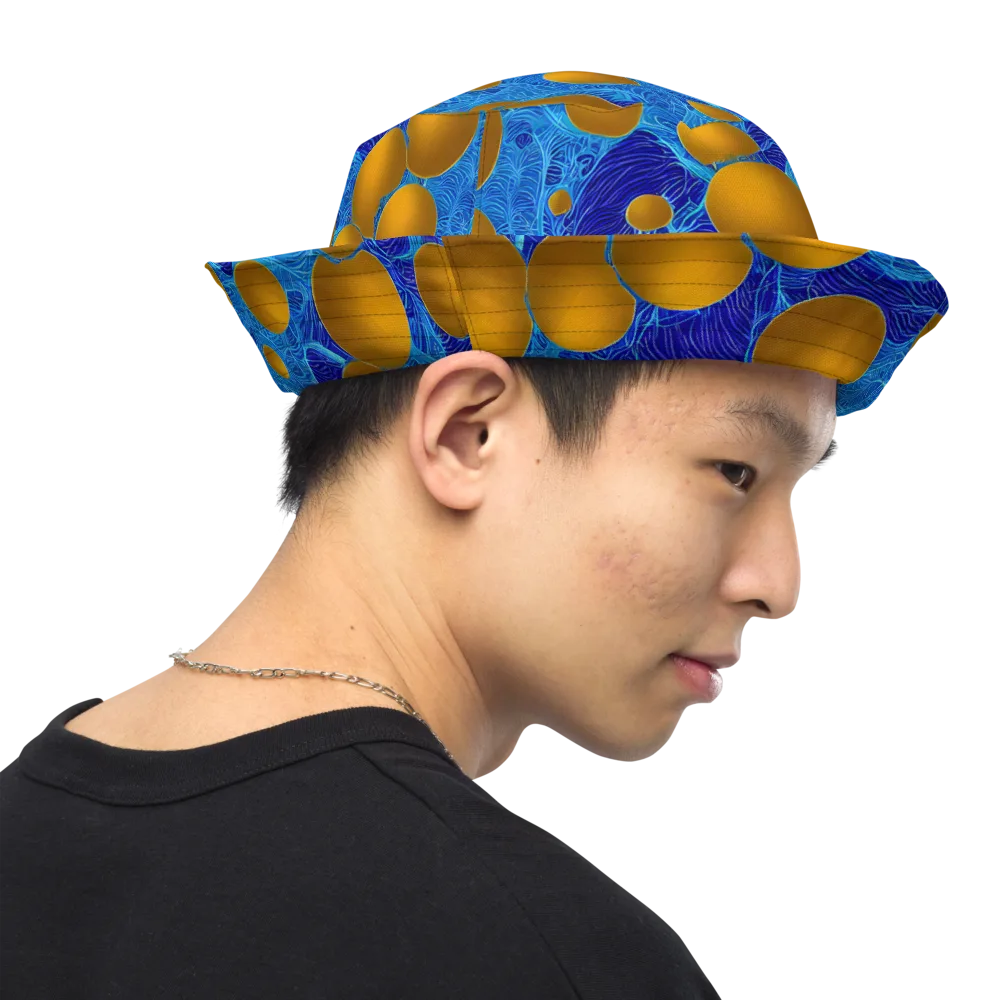 Remnev Reverie on Reversible Bucket Hat — Right Outside