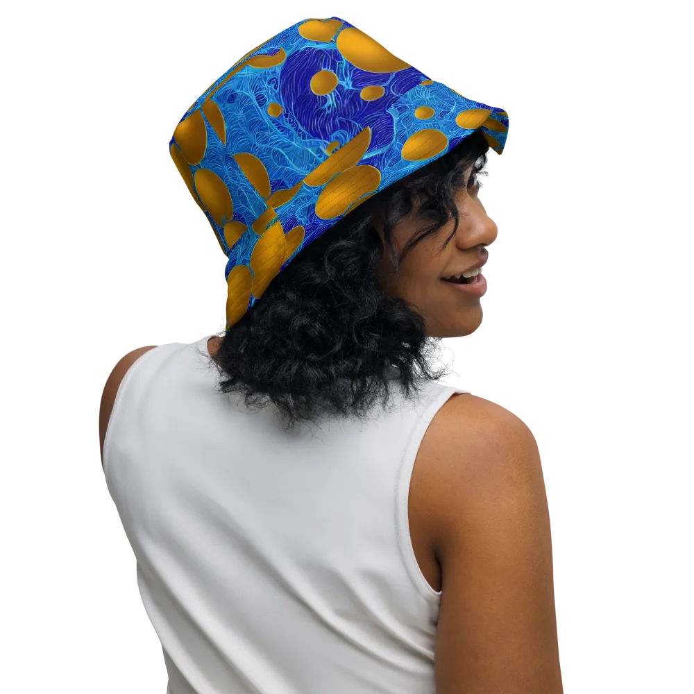 Remnev Reverie on Reversible Bucket Hat — Right Outside