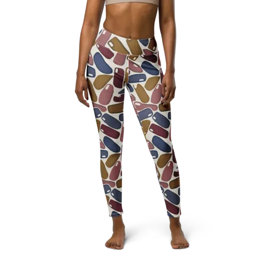Chromatic Capsules on a Yoga Leggings