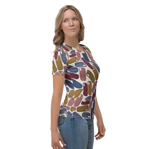 Chromatic Capsules on a Women's Crew Neck T-Shirt