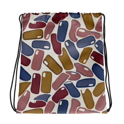 Chromatic Capsules on a Drawstring Bag