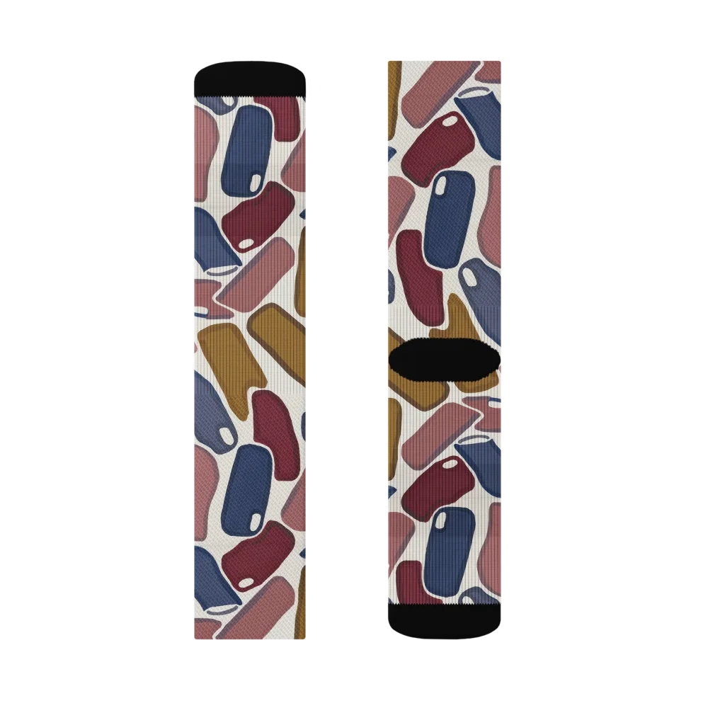Chromatic Capsules on Socks — Left Sock