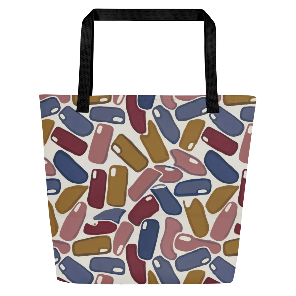 Chromatic Capsules on Large Tote Bag W/ Pocket — Front