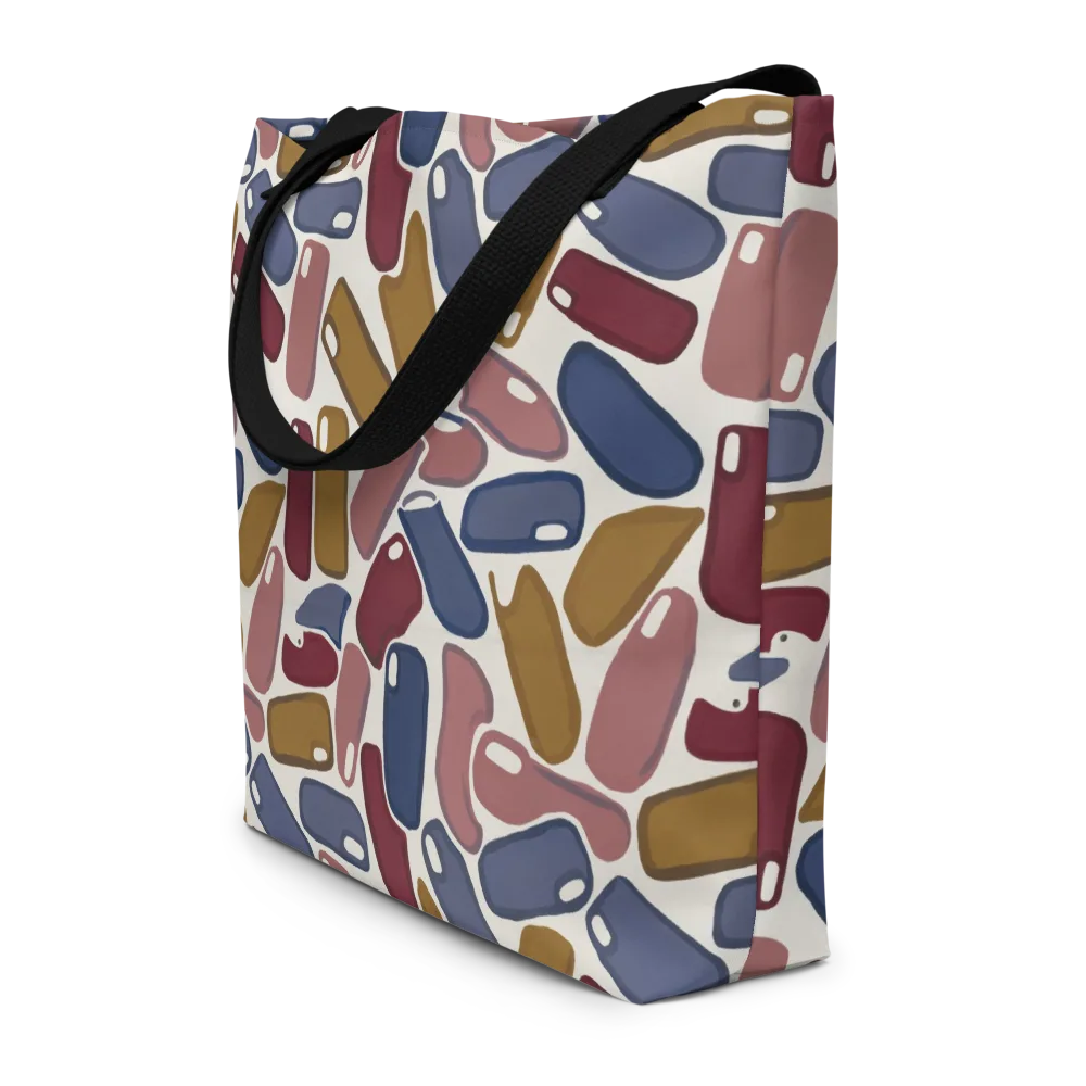 Chromatic Capsules on Large Tote Bag W/ Pocket — Front