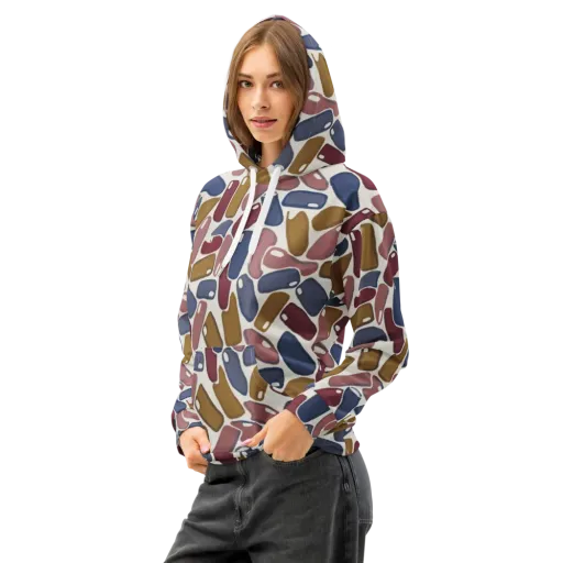 Chromatic Capsules on a Cotton Hoodie