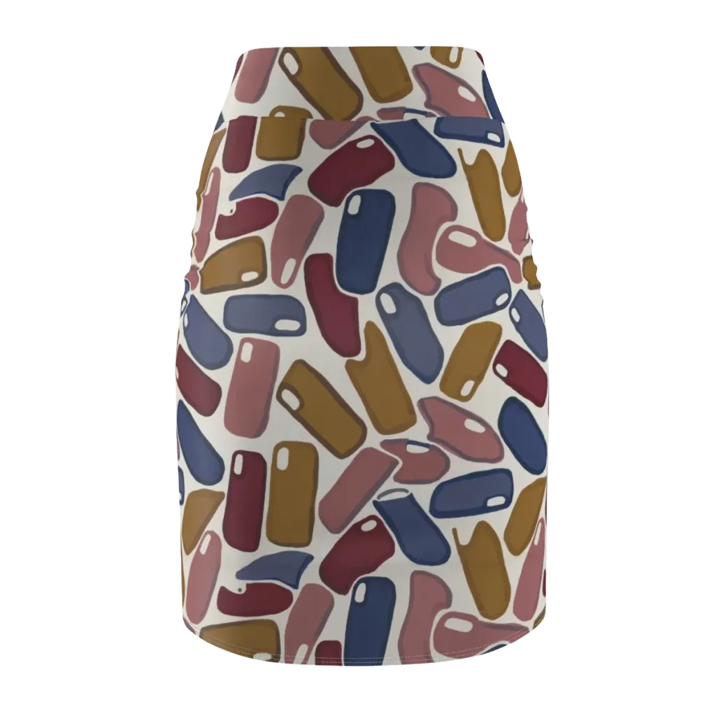 Chromatic Capsules on Pencil Skirt — Back