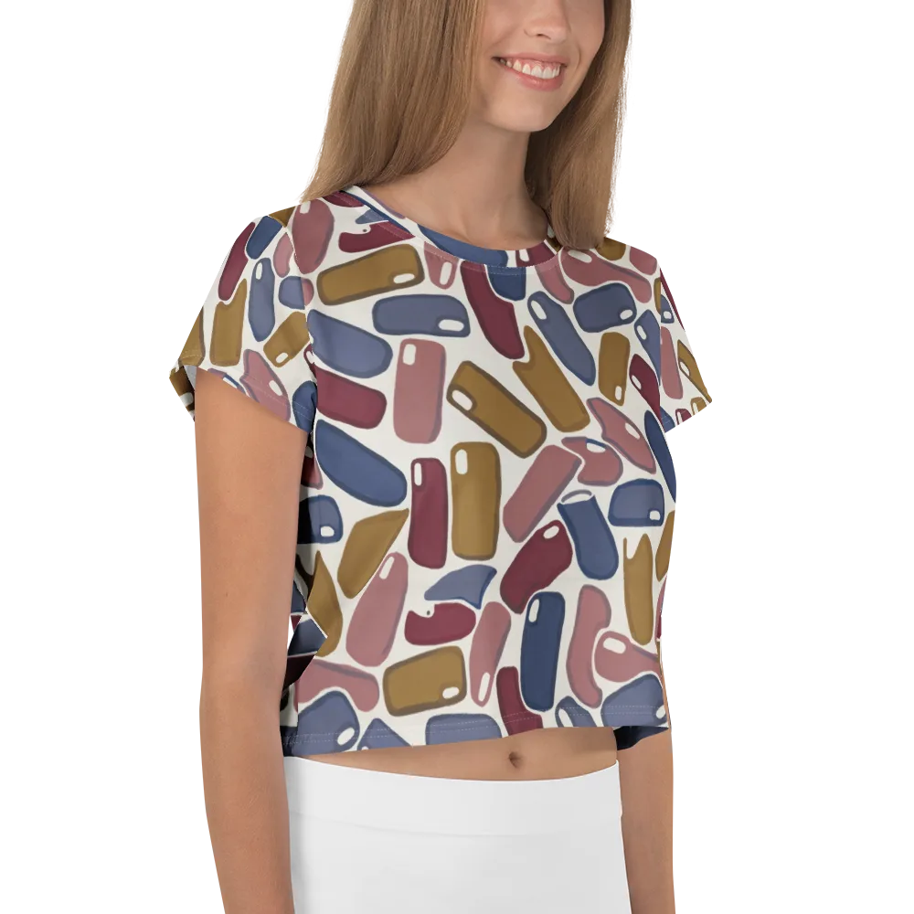 Chromatic Capsules on Crop Tee — Right