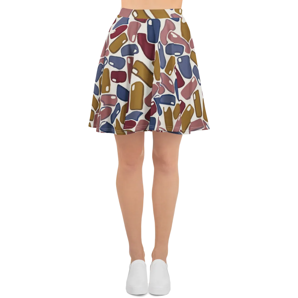 Chromatic Capsules on Skater Skirt — Front
