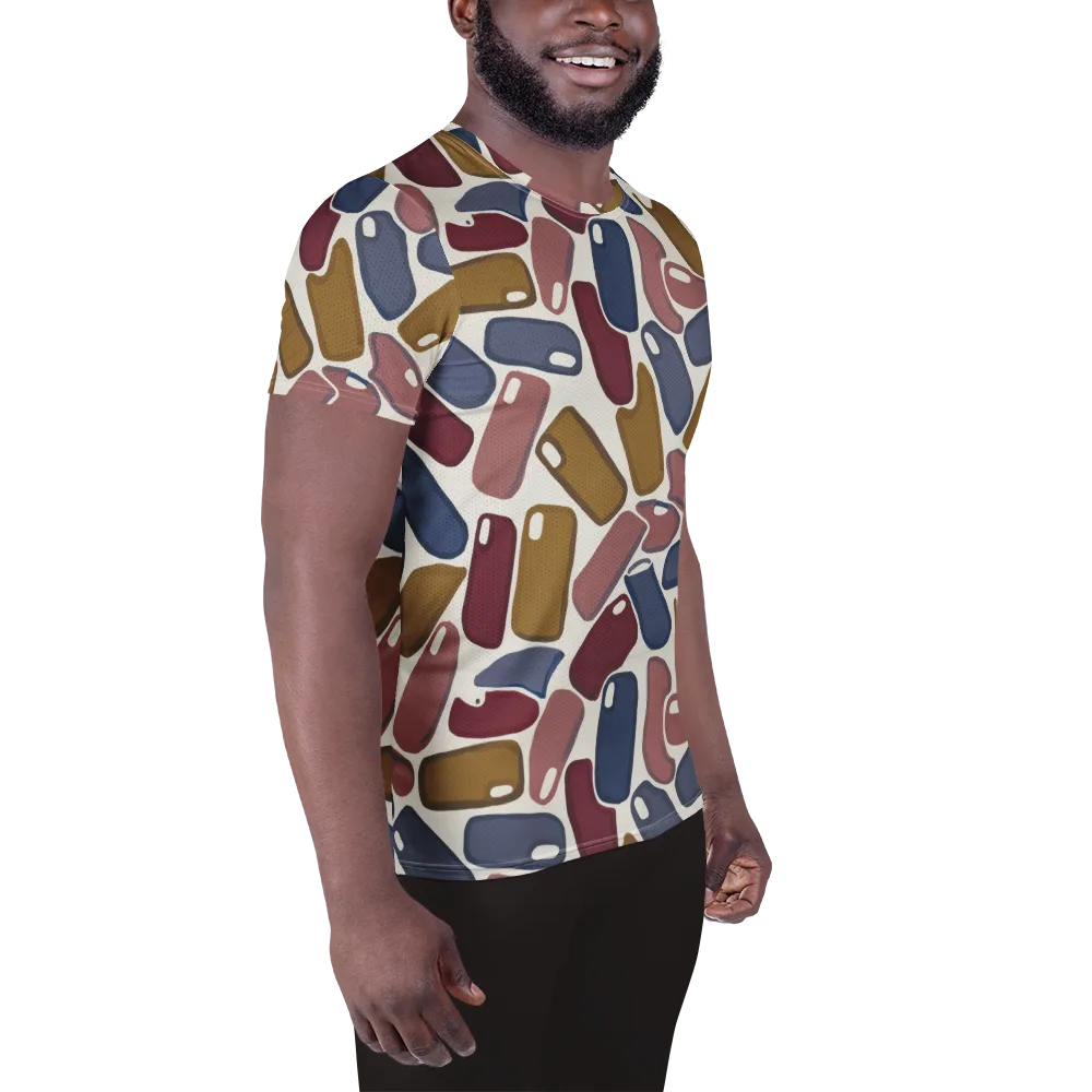Chromatic Capsules on Men's Athletic T-Shirt — Right