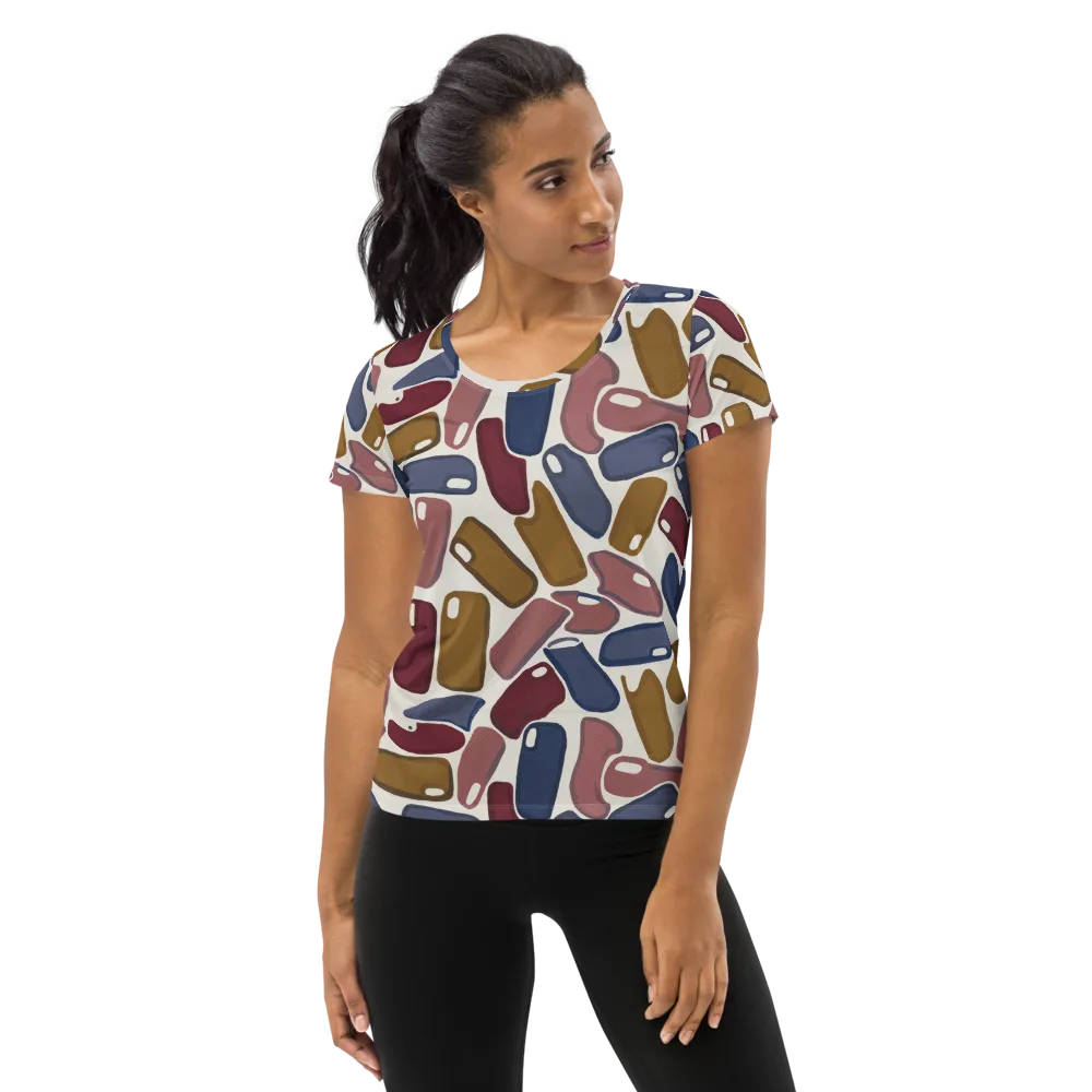 Chromatic Capsules on Women's Athletic T-Shirt — Front