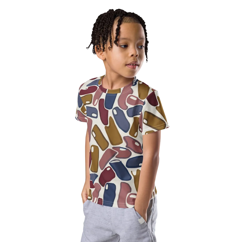 Chromatic Capsules on Kids Crew Neck T-Shirt — Left Front