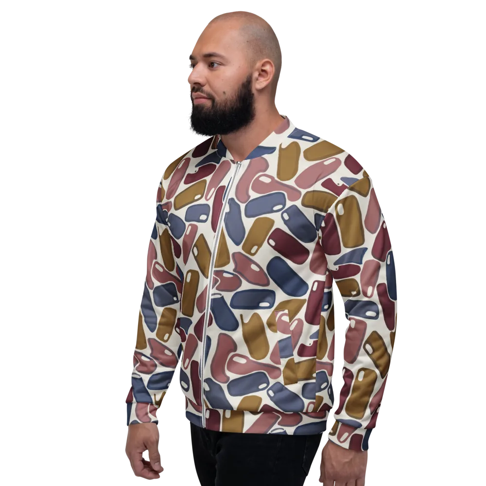 Chromatic Capsules on Bomber Jacket — Left
