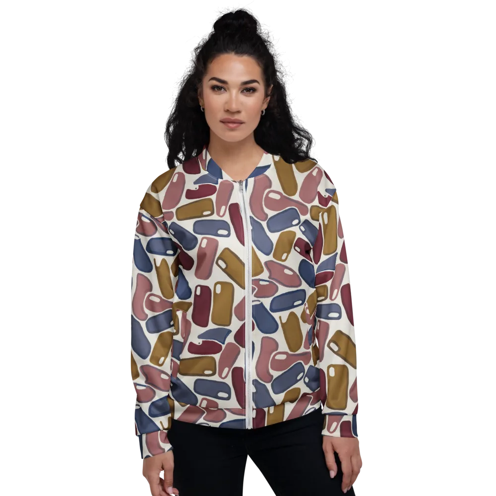 Chromatic Capsules on Bomber Jacket — Front