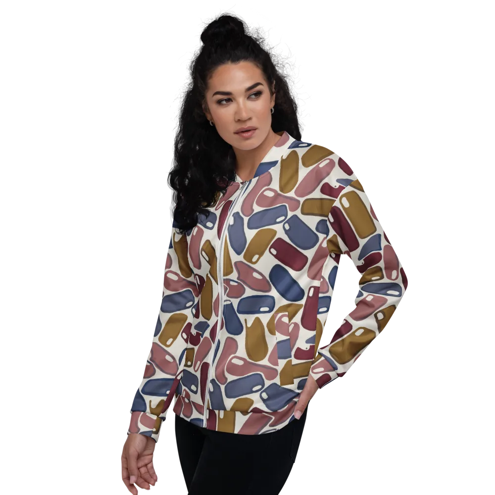 Chromatic Capsules on Bomber Jacket — Left