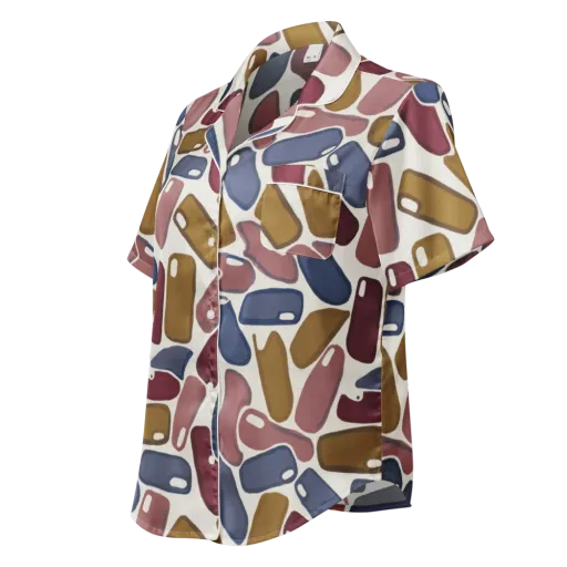 Chromatic Capsules on a Women's Short Sleeve Pajama Top
