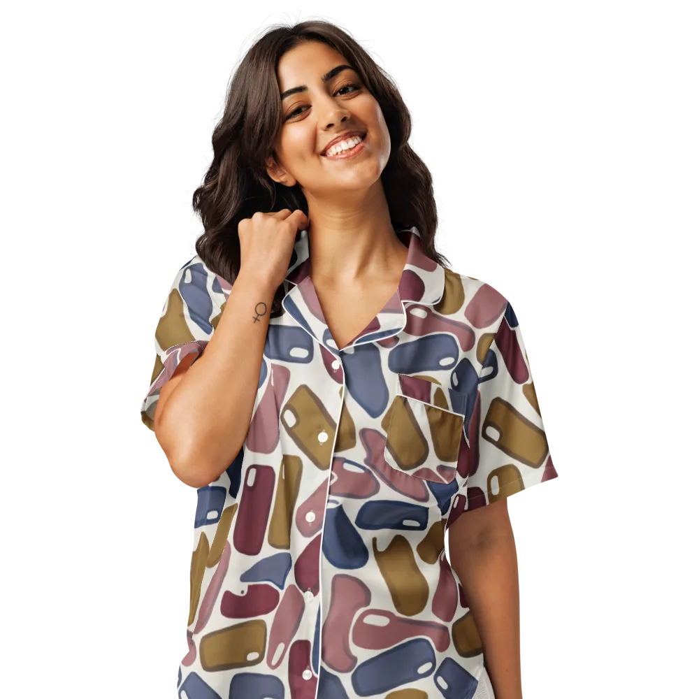 Chromatic Capsules on Women's Short Sleeve Pajama Top — Front