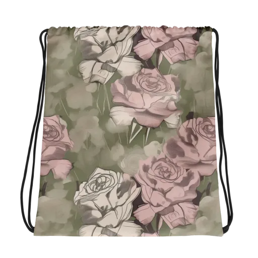 Rosewater Conservatory on a Drawstring Bag