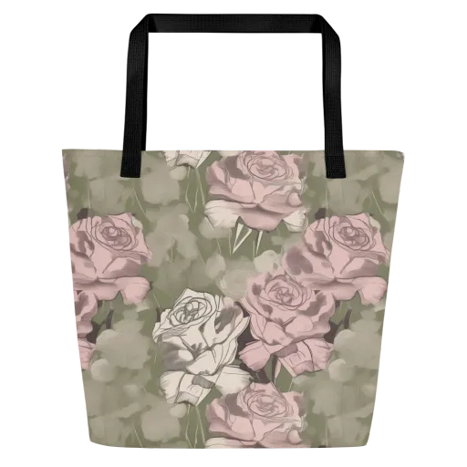 Rosewater Conservatory on a Large Tote Bag W/ Pocket