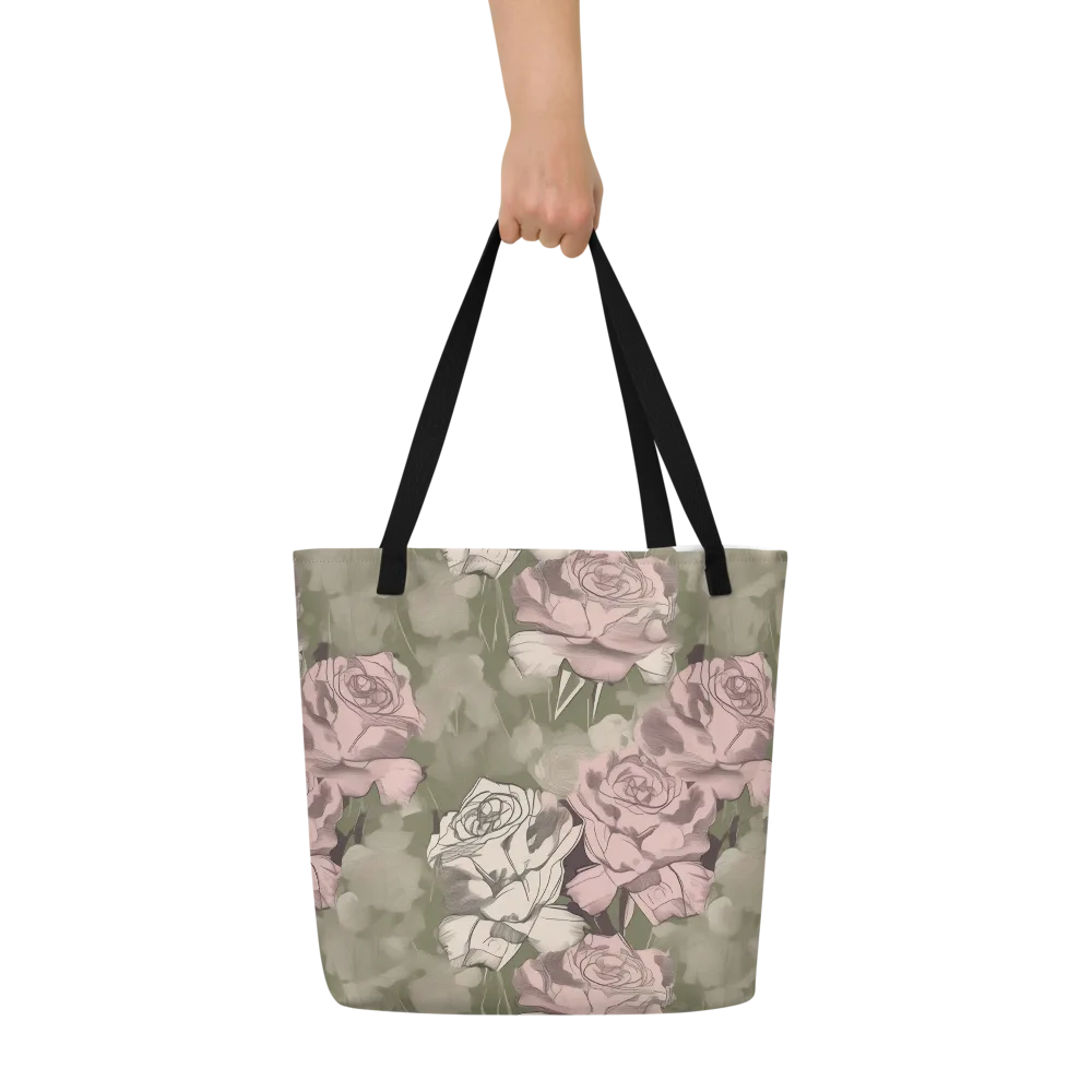 Rosewater Conservatory on Large Tote Bag W/ Pocket — Front
