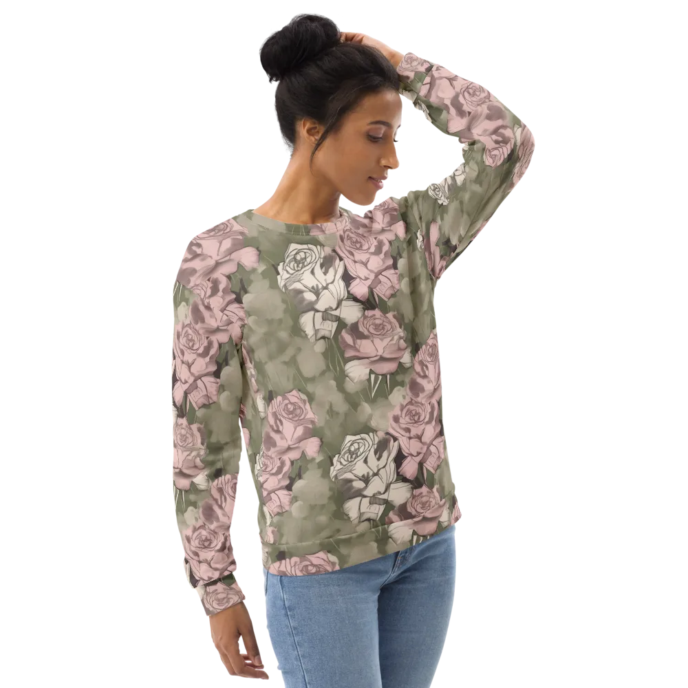 Rosewater Conservatory on Sweatshirt — Right Front