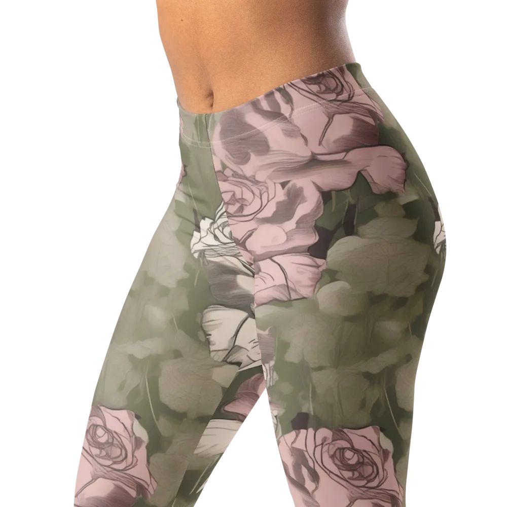 Rosewater Conservatory on Leggings — Left Front