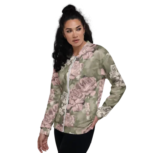 Rosewater Conservatory on a Bomber Jacket