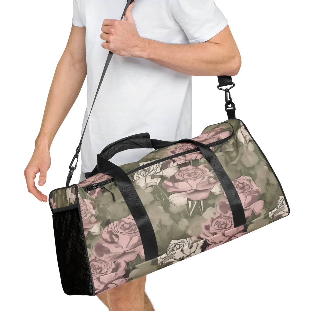 Rosewater Conservatory on Duffle Bag — Right Front