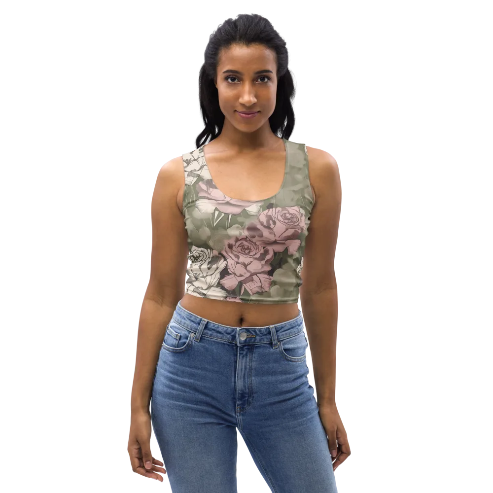 Rosewater Conservatory on Crop Top — Front