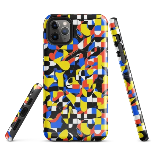 Midnight Geometry on a Tough Case for iPhone®