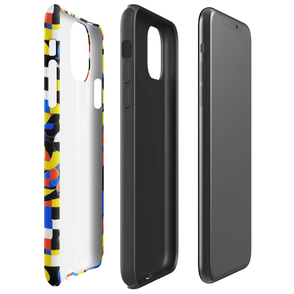 Midnight Geometry on Tough Case for iPhone® — Right