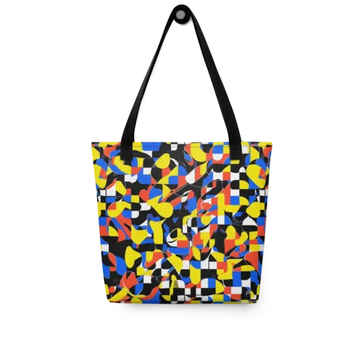 Midnight Geometry on a Tote Bag