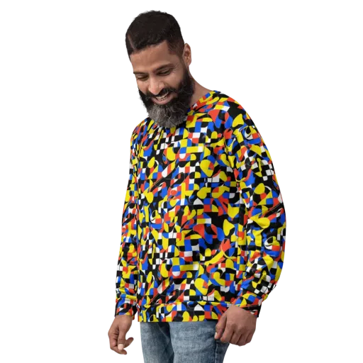 Midnight Geometry on a Sweatshirt