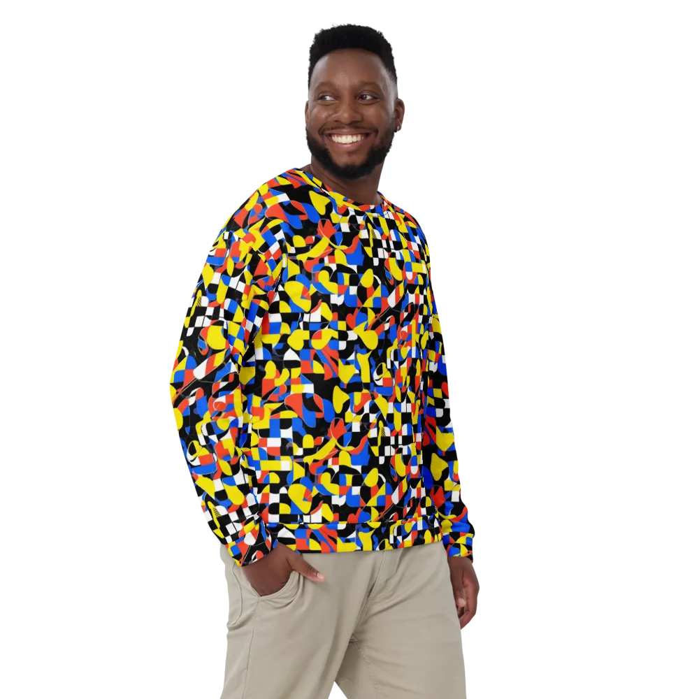 Midnight Geometry on Sweatshirt — Front